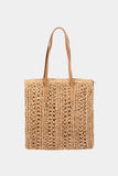 Straw Braided Tote Bag